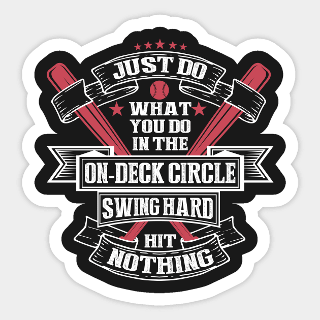 Batter Up - Swing, and Miss! Sticker by jslbdesigns